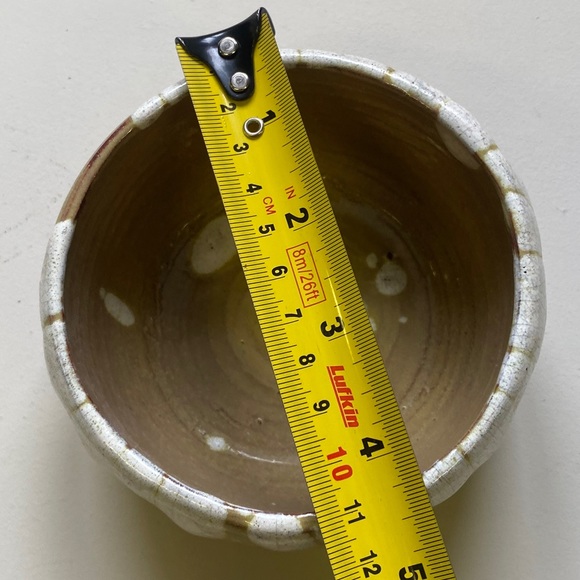 Green Pottery Bowl, MES 1949 - Picture 4 of 5